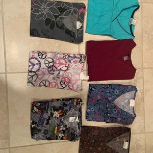 Scrub tops and bottoms